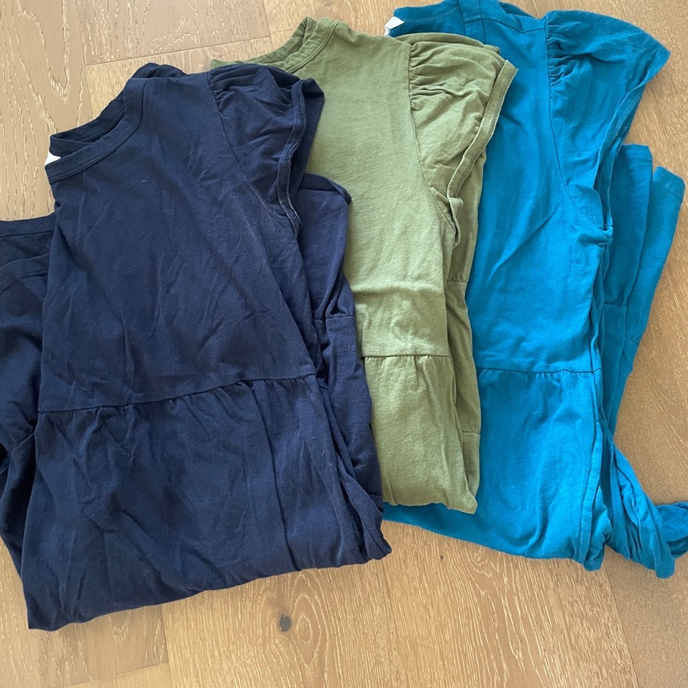 Tiered swing dresses - set of 3